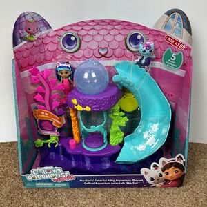Gabby's Dollhouse The Movie Mercats Colorful Kitty Aquarium Playset New